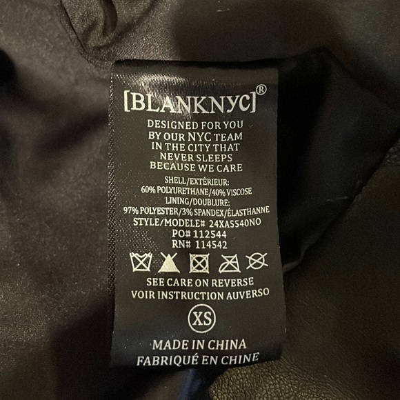BlankNYC Faux Leather Moto Jacket - Picture 4 of 7